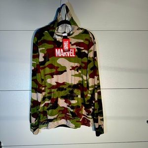Marvel Block Logo Camo Hoodie